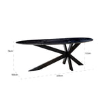 Eettafel Trocadero zwart (Black) van Richmond Interiors – Luxe comfort op maat van PureWonen. Vraag naar de beste prijs.