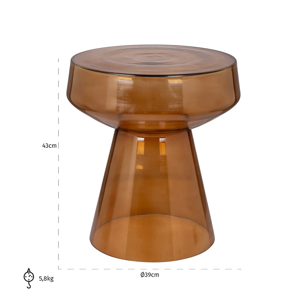 Bijzettafel Bowen (Brown) van Richmond Interiors – Luxe comfort op maat van PureWonen. Vraag naar de beste prijs.
