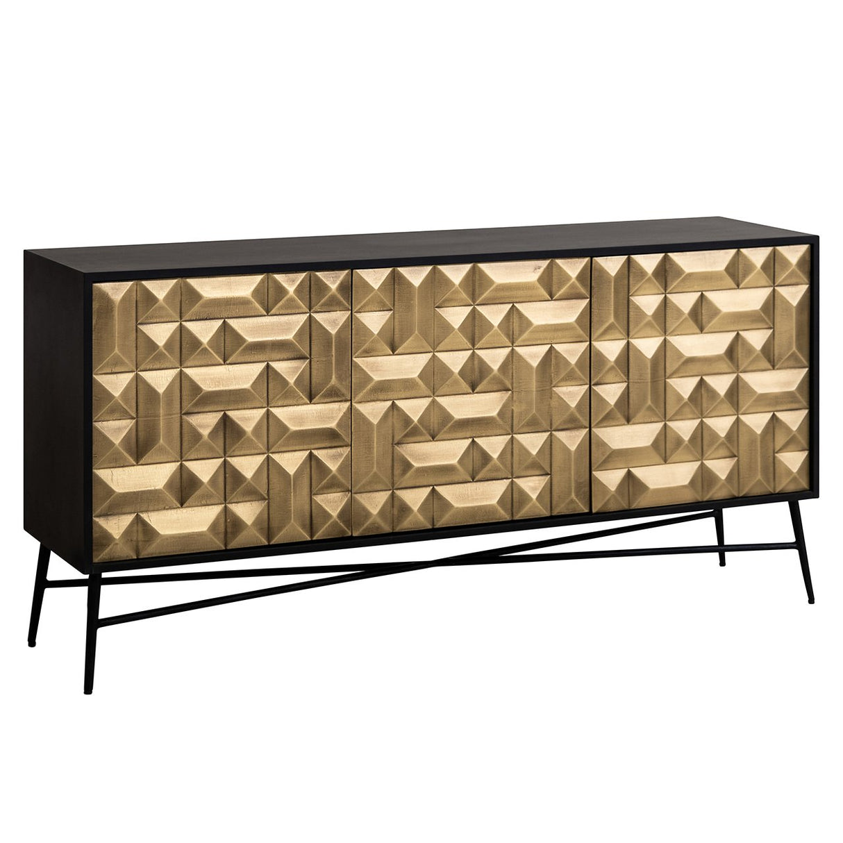 Dressoir Tetro Gold van Richmond Interiors – Luxe comfort op maat van PureWonen. Vraag naar de beste prijs.