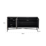Dressoir Tetro Gold van Richmond Interiors – Luxe comfort op maat van PureWonen. Vraag naar de beste prijs.