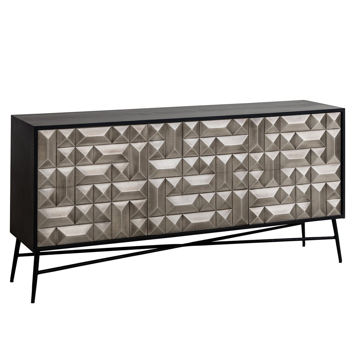Dressoir Tetro Silver van Richmond Interiors – Luxe comfort op maat van PureWonen. Vraag naar de beste prijs.