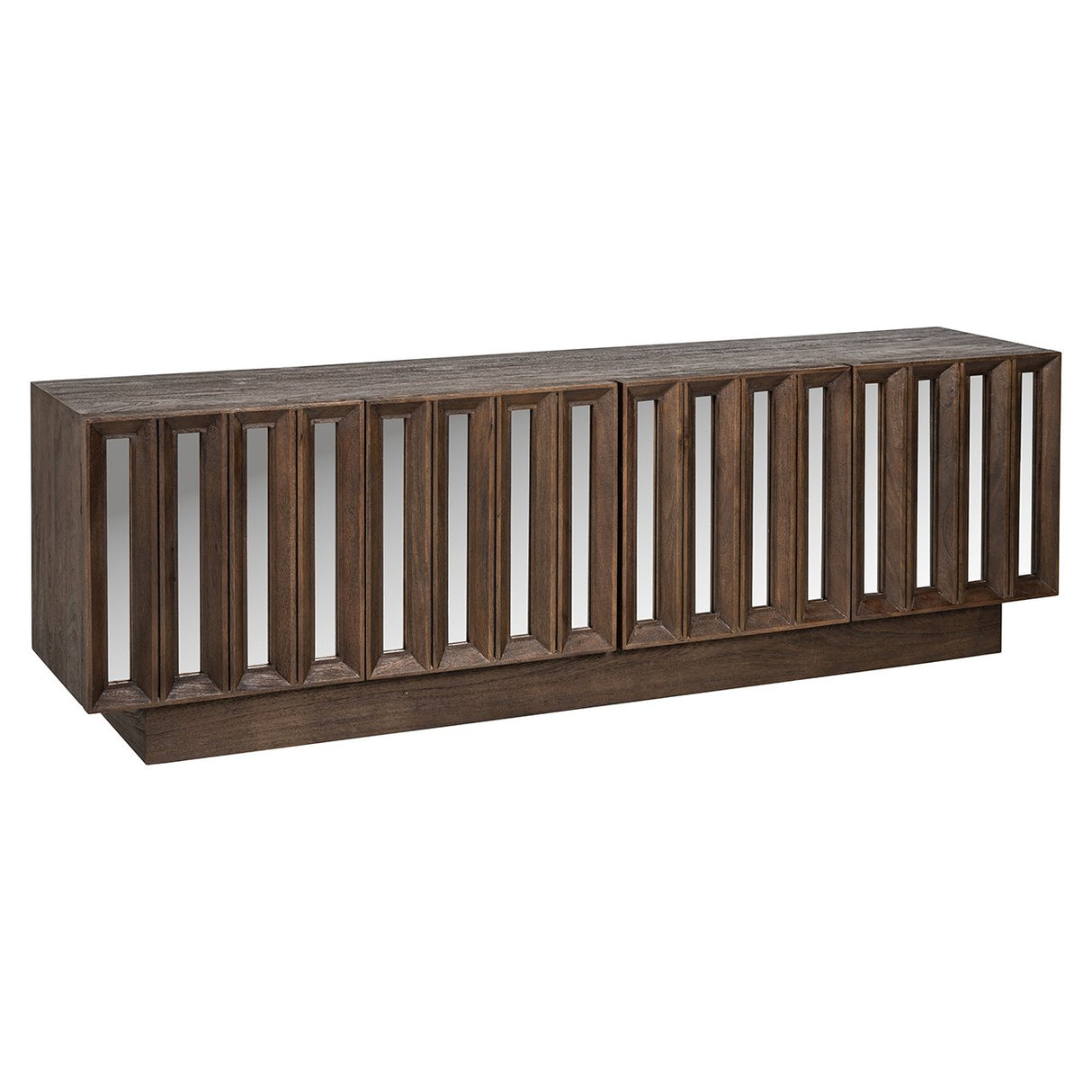 TV-dressoir Bryant 4-deuren (Brown) van Richmond Interiors – Luxe comfort op maat van PureWonen. Vraag naar de beste prijs.