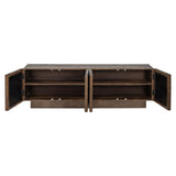 TV-dressoir Bryant 4-deuren (Brown) van Richmond Interiors – Luxe comfort op maat van PureWonen. Vraag naar de beste prijs.