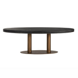 Eettafel Macaron ovaal 235 (Black rustic) van Richmond Interiors – Luxe comfort op maat van PureWonen. Vraag naar de beste prijs.