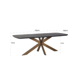 Eettafel Hayley 230 (Dark coffee) van Richmond Interiors – Luxe comfort op maat van PureWonen. Vraag naar de beste prijs.