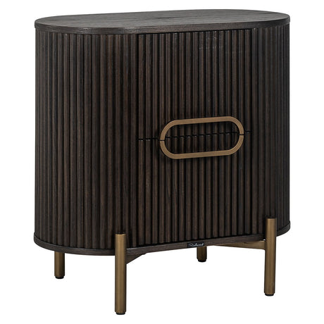 Nachtkastje Luxor 1-deur (Brown) van Richmond Interiors – Luxe comfort op maat van PureWonen. Vraag naar de beste prijs.
