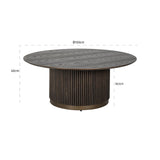 Salontafel Luxor 100Ø (Brown) van Richmond Interiors – Luxe comfort op maat van PureWonen. Vraag naar de beste prijs.