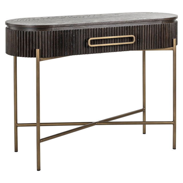 Wandtafel Luxor 1-lade (Brown) van Richmond Interiors – Luxe comfort op maat van PureWonen. Vraag naar de beste prijs.