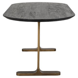 Eettafel Revelin 200 (Black/gold) van Richmond Interiors – Luxe comfort op maat van PureWonen. Vraag naar de beste prijs.