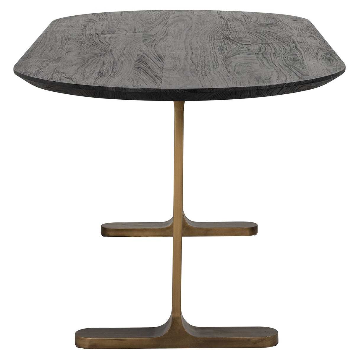 Eettafel Revelin 235 (Black/gold) van Richmond Interiors – Luxe comfort op maat van PureWonen. Vraag naar de beste prijs.