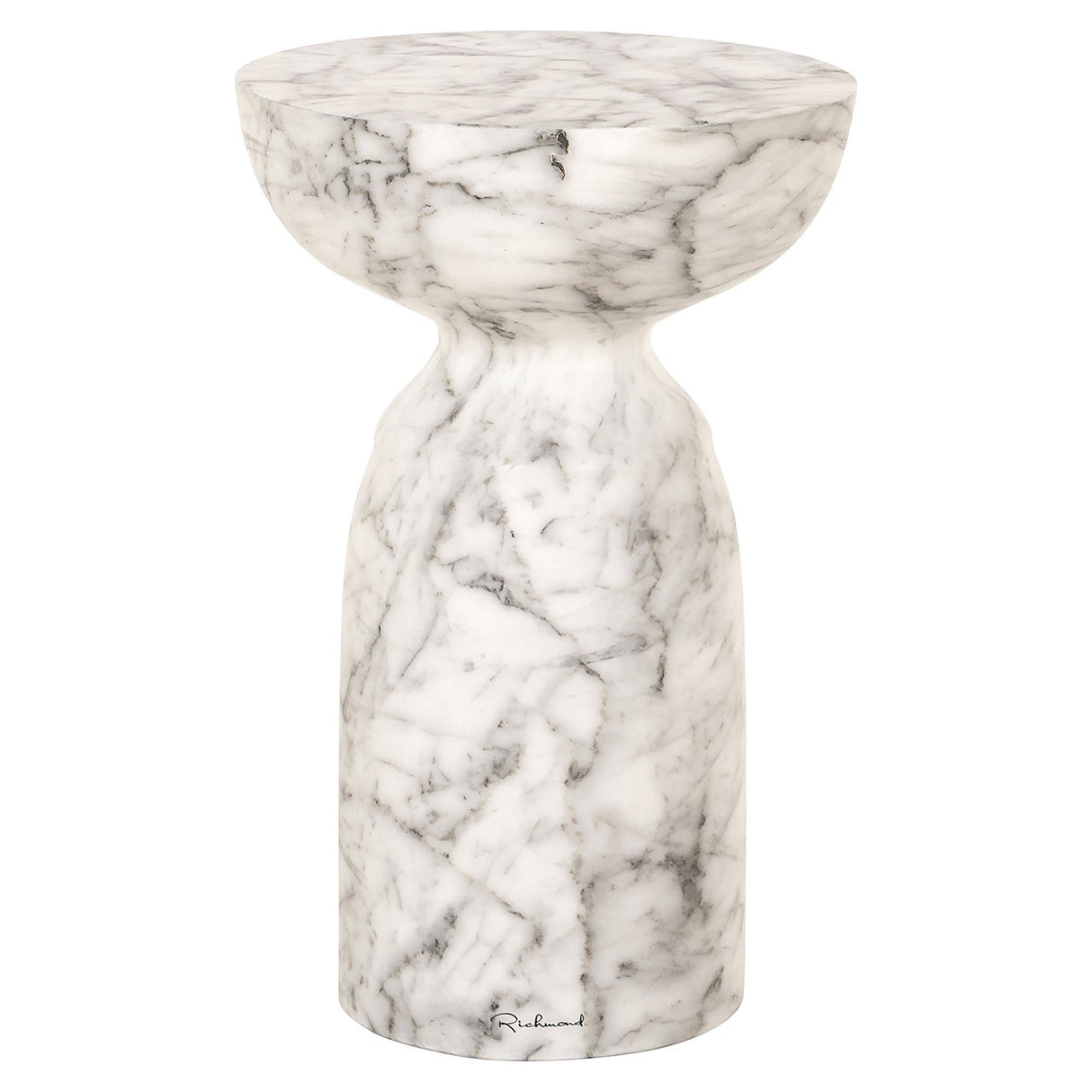 Bijzettafel Kita faux wit marmer (White) van Richmond Interiors – Luxe comfort op maat van PureWonen. Vraag naar de beste prijs.