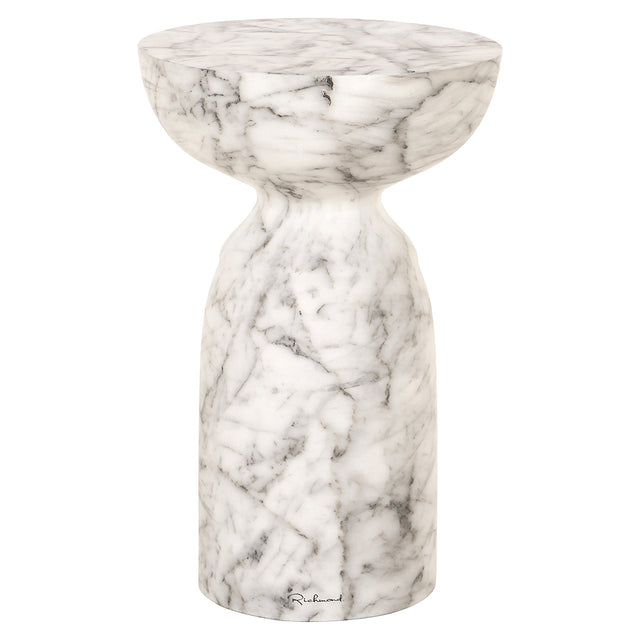 Bijzettafel Kita faux wit marmer (White) van Richmond Interiors – Luxe comfort op maat van PureWonen. Vraag naar de beste prijs.