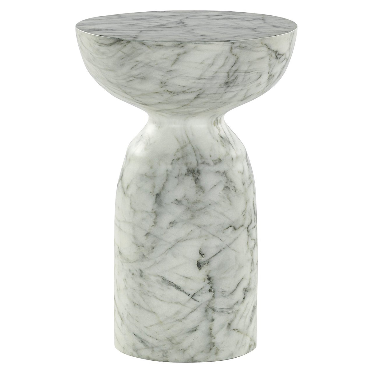 Bijzettafel Kita faux wit marmer (White) van Richmond Interiors – Luxe comfort op maat van PureWonen. Vraag naar de beste prijs.