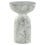 Bijzettafel Kita faux wit marmer (White) van Richmond Interiors – Luxe comfort op maat van PureWonen. Vraag naar de beste prijs.