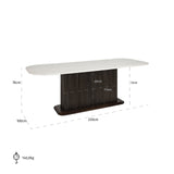 Eettafel Mayfield 230 (Brown) van Richmond Interiors – Luxe comfort op maat van PureWonen. Vraag naar de beste prijs.