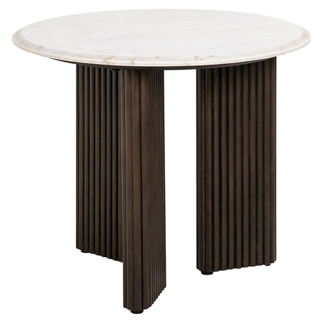 Bijzettafel Mayfield 55Ø (White) van Richmond Interiors – Luxe comfort op maat van PureWonen. Vraag naar de beste prijs.