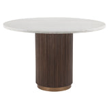 Eettafel Mayfield 120Ø (Brown) van Richmond Interiors – Luxe comfort op maat van PureWonen. Vraag naar de beste prijs.
