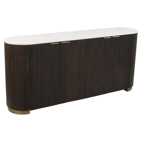 Dressoir Mayfield 4-deurs (Brown) van Richmond Interiors – Luxe comfort op maat van PureWonen. Vraag naar de beste prijs.