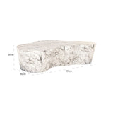 Salontafel Rockyard faux wit marmer indoor/outdoor (White) van Richmond Interiors – Luxe comfort op maat van PureWonen. Vraag naar de beste prijs.