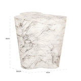 Bijzettafel Rockyard faux wit marmer indoor/outdoor (White) van Richmond Interiors – Luxe comfort op maat van PureWonen. Vraag naar de beste prijs.