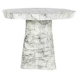 Eettafel Rockyard 100Ø faux wit marmer indoor/outdoor (White) van Richmond Interiors – Luxe comfort op maat van PureWonen. Vraag naar de beste prijs.