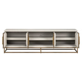 TV-meubel Whitebone brass 4-deuren 200 (Verona Grey) van Richmond Interiors – Luxe comfort op maat van PureWonen. Vraag naar de beste prijs.