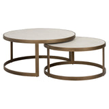 Salontafel Whitebone brass set van 2 (Verona Grey) van Richmond Interiors – Luxe comfort op maat van PureWonen. Vraag naar de beste prijs.
