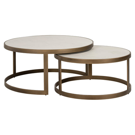 Salontafel Whitebone brass set van 2 (Verona Grey) van Richmond Interiors – Luxe comfort op maat van PureWonen. Vraag naar de beste prijs.