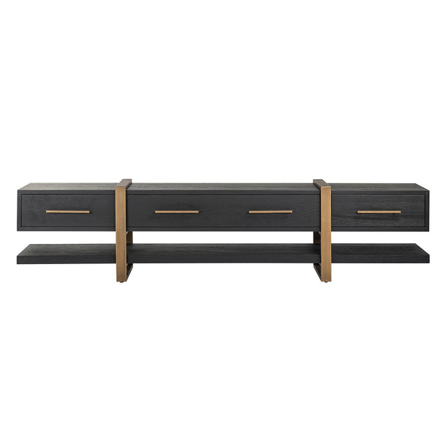TV-dressoir Cambon 3-laden (Dark coffee) van Richmond Interiors – Luxe comfort op maat van PureWonen. Vraag naar de beste prijs.