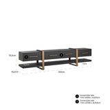 TV-dressoir Cambon 3-laden (Dark coffee) van Richmond Interiors – Luxe comfort op maat van PureWonen. Vraag naar de beste prijs.