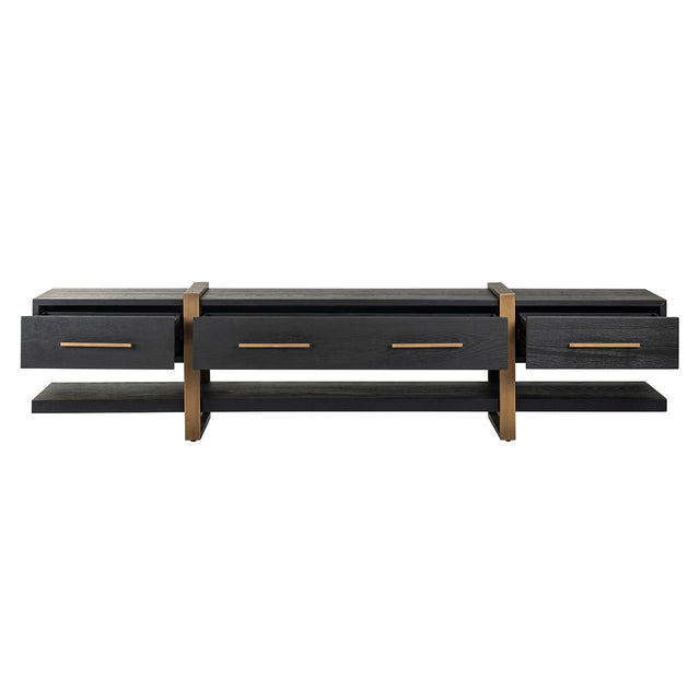 TV-dressoir Cambon 3-laden (Dark coffee) van Richmond Interiors – Luxe comfort op maat van PureWonen. Vraag naar de beste prijs.