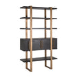 Wandkast Cambon 4-deuren 4-planken (Dark coffee) van Richmond Interiors – Luxe comfort op maat van PureWonen. Vraag naar de beste prijs.