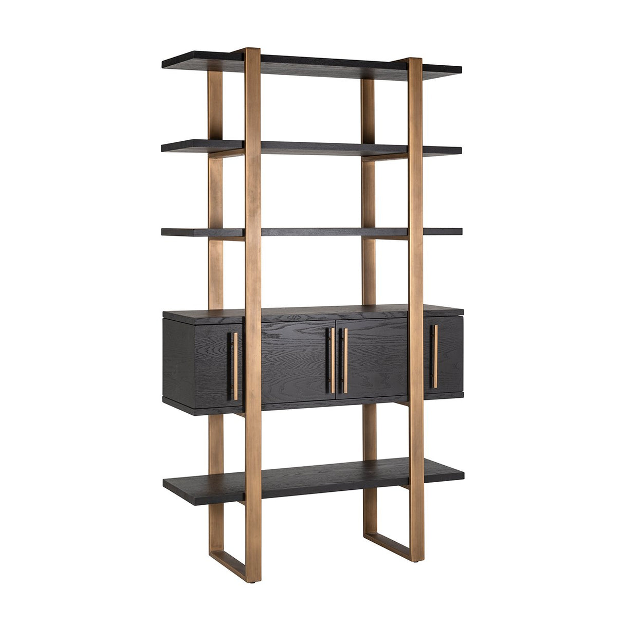 Wandkast Cambon 4-deuren 4-planken (Dark coffee) van Richmond Interiors – Luxe comfort op maat van PureWonen. Vraag naar de beste prijs.