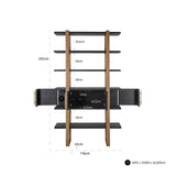 Wandkast Cambon 4-deuren 4-planken (Dark coffee) van Richmond Interiors – Luxe comfort op maat van PureWonen. Vraag naar de beste prijs.