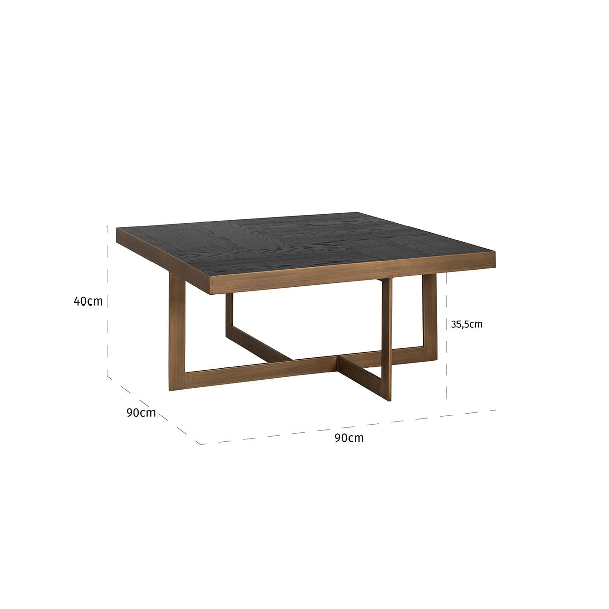 Salontafel Cambon (Dark coffee) van Richmond Interiors – Luxe comfort op maat van PureWonen. Vraag naar de beste prijs.
