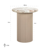 Bijzettafel Coronel (Beige) van Richmond Interiors – Luxe comfort op maat van PureWonen. Vraag naar de beste prijs.