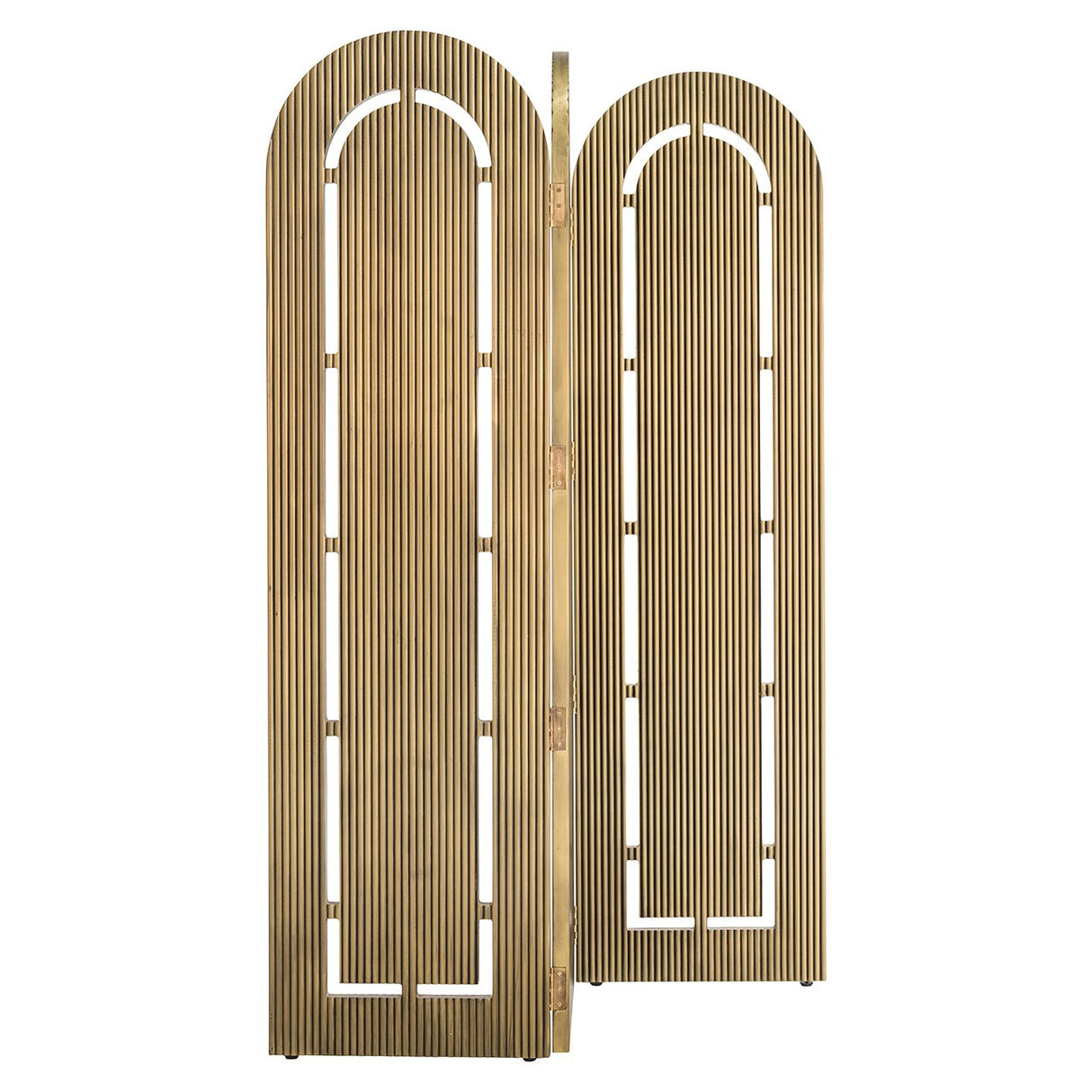 Kamerscherm Macallen brass finish painted (Brushed Gold) van Richmond Interiors – Luxe comfort op maat van PureWonen. Vraag naar de beste prijs.