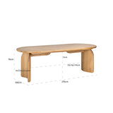 Eettafel Fairmont natural 270 (Natural) van Richmond Interiors – Luxe comfort op maat van PureWonen. Vraag naar de beste prijs.