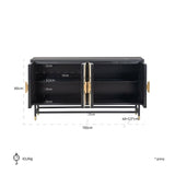 Dressoir Novas 4-deuren van Richmond Interiors – Luxe comfort op maat van PureWonen. Vraag naar de beste prijs.