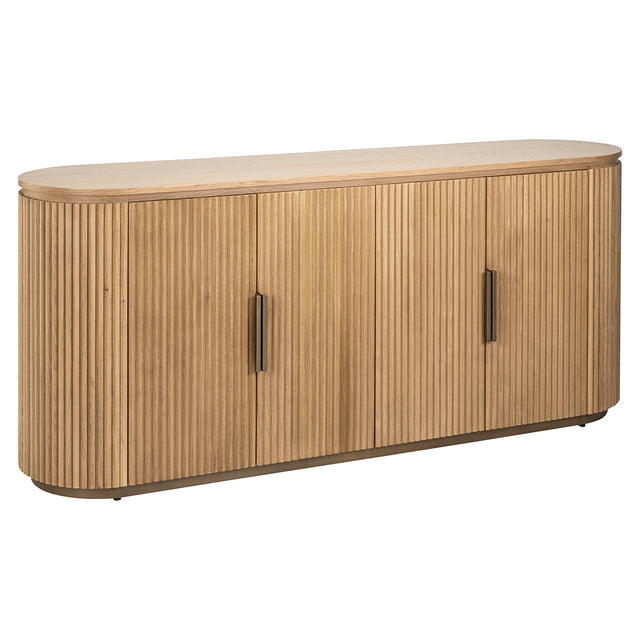 Dressoir Belfort 4-deurs (Natural oak) van Richmond Interiors – Luxe comfort op maat van PureWonen. Vraag naar de beste prijs.