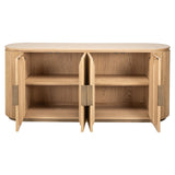 Dressoir Belfort 4-deurs (Natural oak) van Richmond Interiors – Luxe comfort op maat van PureWonen. Vraag naar de beste prijs.