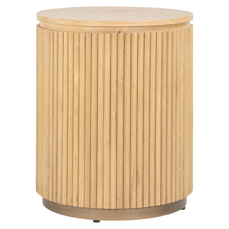 Bijzettafel Belfort 50Ø (Natural oak) van Richmond Interiors – Luxe comfort op maat van PureWonen. Vraag naar de beste prijs.