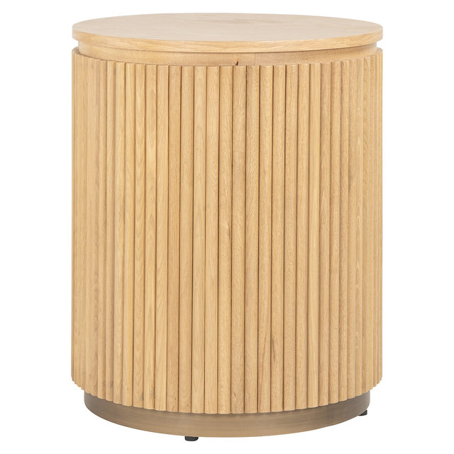 Bijzettafel Belfort 50Ø (Natural oak) van Richmond Interiors – Luxe comfort op maat van PureWonen. Vraag naar de beste prijs.