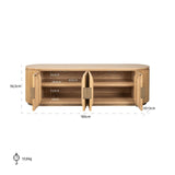 TV-meubel Belfort 4-deurs (Natural oak) van Richmond Interiors – Luxe comfort op maat van PureWonen. Vraag naar de beste prijs.