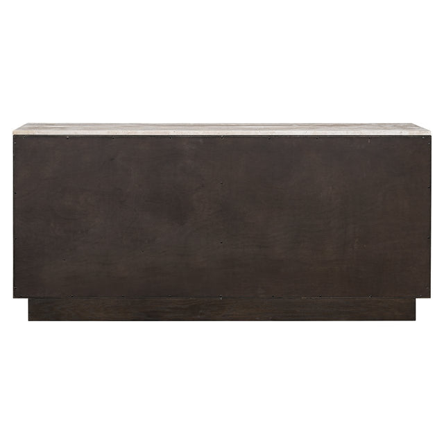 Dressoir Claremont 4-deurs (Brown) van Richmond Interiors – Luxe comfort op maat van PureWonen. Vraag naar de beste prijs.