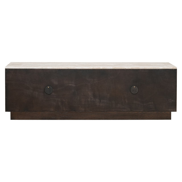 Tv-dressoir Claremont 4-deurs (Brown) van Richmond Interiors – Luxe comfort op maat van PureWonen. Vraag naar de beste prijs.