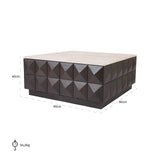 Salontafel Claremont (Brown) van Richmond Interiors – Luxe comfort op maat van PureWonen. Vraag naar de beste prijs.