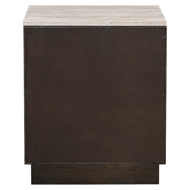 Nachtkastje Claremont 2-laden (Brown) van Richmond Interiors – Luxe comfort op maat van PureWonen. Vraag naar de beste prijs.