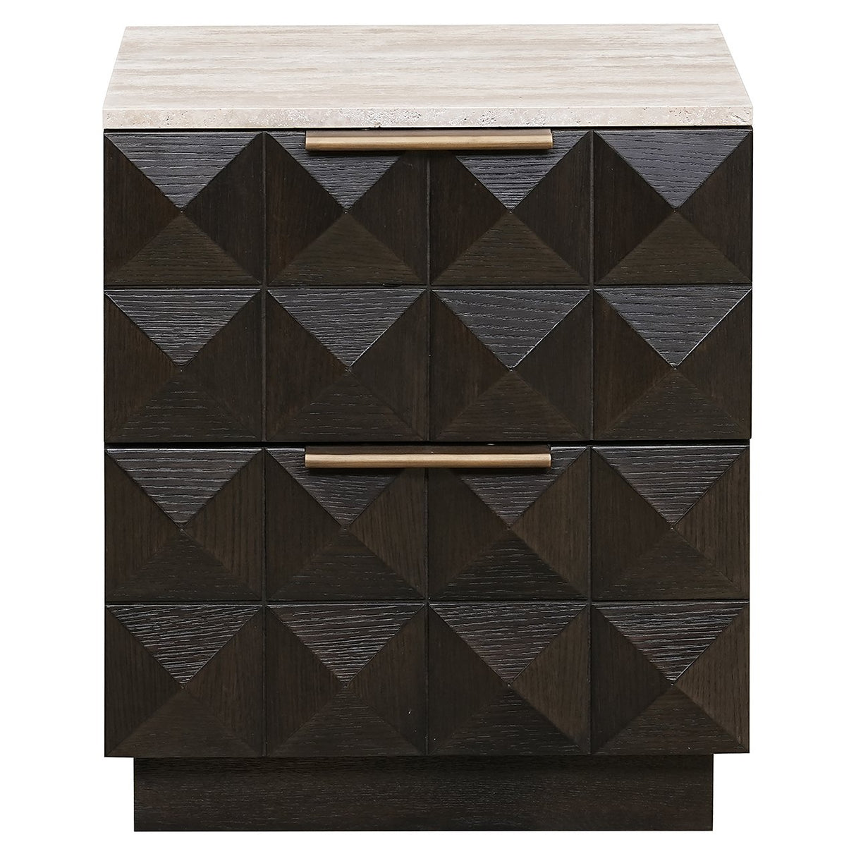 Nachtkastje Claremont 2-laden (Brown) van Richmond Interiors – Luxe comfort op maat van PureWonen. Vraag naar de beste prijs.