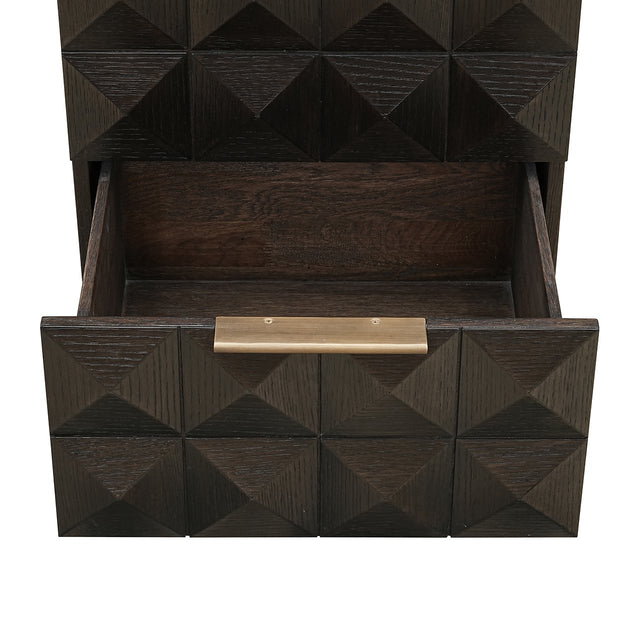 Nachtkastje Claremont 2-laden (Brown) van Richmond Interiors – Luxe comfort op maat van PureWonen. Vraag naar de beste prijs.